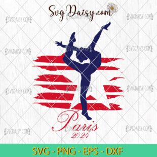 Paris 2024 Gymnastics SVG, Womens Olympic Team USA SVG, Olympic Paris 2024 SVG