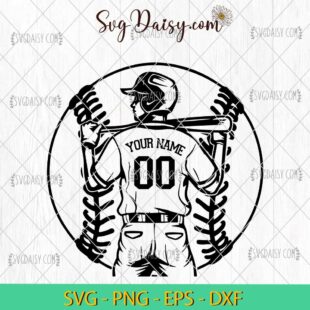 Personalized Baseball Player Name SVG, Baseball MLB SVG