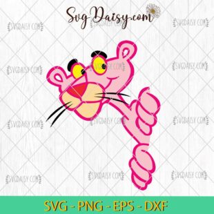 Pink Panther Peeking SVG, Pink Panther SVG PNG DXF EPS