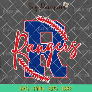 Retro Rangers Baseball MLB Game Day SVG