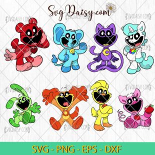 Smilling Critters SVG, Poppy Play Time Bundle SVG PNG DXF EPS