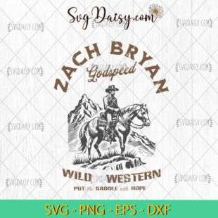 Zach Bryan Godspeeds Wild Western SVG, Music SVG