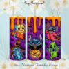 3D Stitch Horror Halloween Tumbler Wrap PNG, Stitch Halloween Tumbler Wrap PNG