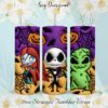 3D The Nightmare Before Christmas Tumbler Wrap PNG