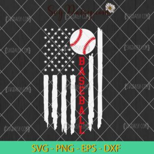 Baseball America Flag SVG, Baseball USA Flag SVG, Baseball SVG