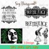 Beetlejuice Bundle SVG, Beetlejuice Halloween SVG, Movie Halloween SVG