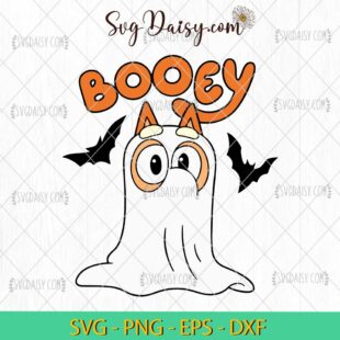 Bingo Boo Halloween SVG, Booey SVG, Bingo Halloween SVG, Bluey And Bingo Halloween SVG