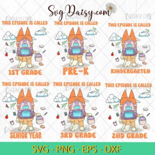 Bingo This Episode Is Called Bundle Svg, Bingo Back To School Svg, Bingo Kindergarten Svg