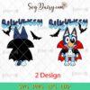 Blueyween SVG, Bluey Dracula SVG, Bluey Halloween SVG