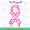 Breast Cancer Awareness Heart SVG, Breast Cancer SVG, Awareness Ribbon SVG, Pink Ribbon SVG