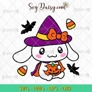 Cinnamoroll Halloween SVG, Cinnamoroll SVG, Sanrio Halloween SVG, Kawaii Halloween SVG