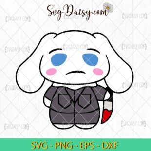 Cinnamoroll Michael Myers SVG, Sanrio Halloween SVG, Kawaii Halloween SVG