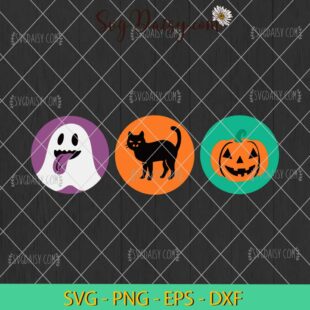 Cookie Cat Pumpkin Boo Ghost Crewneck Halloween SVG