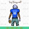 Custom Name Football Player SVG, Football Player Svg