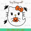 Cute Ghost Hello Kitty SVG, Hello Kitty Halloween SVG, Halloween SVG