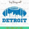 Detroit Lions Football Skyline Svg, Football Team Svg, NFL Svg