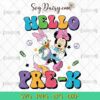 Donald And Minnie Hello Pre-K Svg, Disney Back To School Svg