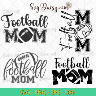 Football Mom Bundle Svg, Football Svg, Mom Svg