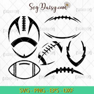 Football Outline Bundle Svg, Football Design Svg, Football Svg