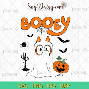 Funny Booey Halloween SVG, Bluey Bingo Halloween SVG, Halloween SVG