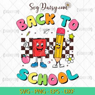 Funny Book Pencil Back To School SVG, Back To School SVG