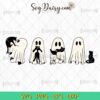 Ghost And Black Cat SVG, Cute Ghost Halloween SVG, Boo SVG