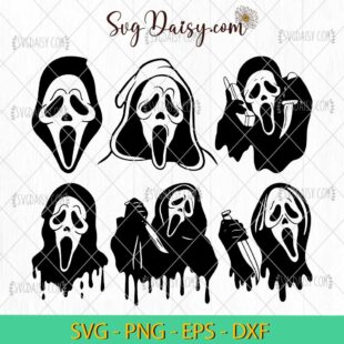 Ghost Face Screamm Bundle Svg, Horror Movie Halloween Svg, Halloween Svg