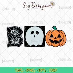 Halloween Boo Ghost Pumpkin SVG