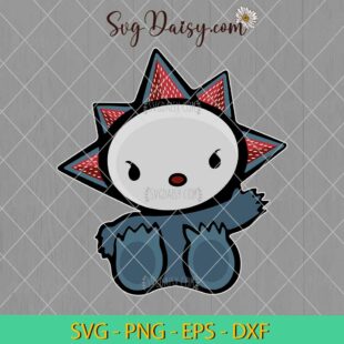 Hello Kitty Demogorgon SVG, Hello Kitty Stranger Things SVG