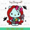 Hello Kitty Sally Skellington SVG, Hello Kitty Halloween SVG