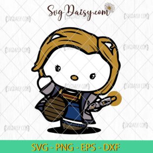 Hello Kitty Thirteenth Doctor SVG, Hello Kitty Doctor Who SVG, Hello Kitty SVG