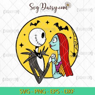 Jack & Sally Skellington SVG, Nightmare Before Christmas SVG