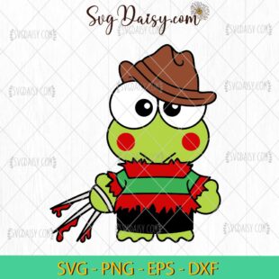 Keroppi Freddy Krueger SVG, Keroppi Halloween SVG, Sanrio Halloween SVG