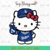 Los Angeles Dodgers Hello Kitty SVG, Hello Kitty Baseball SVG, Hello Kitty Sport SVG, MLB SVG