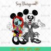 Mickey & Minnie Jack Skellington Sally SVG, Nightmare Before Christmas SVG