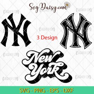 New York Yankees Design Bundle SVG, NY Baseball SVG