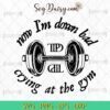 Now I'm Down Bad Taylor Gym TTPD Taylor Lyrics Svg