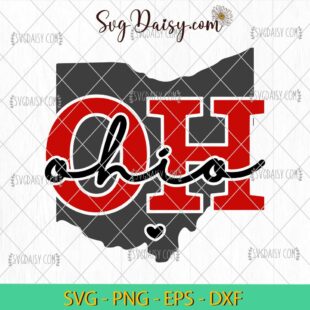 Ohio Svg, Ohio Map Svg, American States Svg