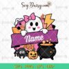 Personalized Boo Halloween Cute Ghost Svg, Funny Halloween Svg, Custom Name