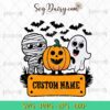 Personalized Kid Name Halloween SVG, Ghost And Pumpkin SVG, Halloween SVG