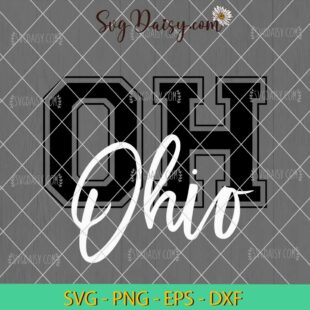 Retro Ohio Svg, American States Svg