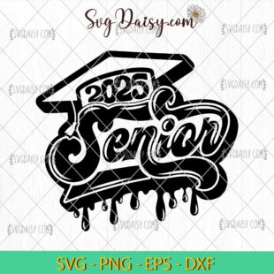 Retro Senior 2025 Svg, Class Of 2025 Svg, Senior Student Svg