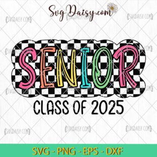 Retro Senior Class Of 2025 SVG, Graduation SVG, School SVG