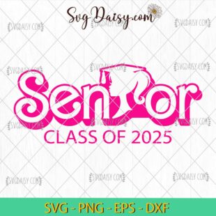 Senior Pink Girls Class Of 2025 SVG