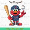 Sesame Street Elmo St Louis Cardinals Svg, Elmo Baseball Svg, Sesame Street MLB Svg