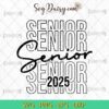 Vintage Senior 2025 SVG, Graduation 2025 SVG