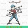 Wanna Be A Baller Shot Caller Svg, Retro Baseball Svg