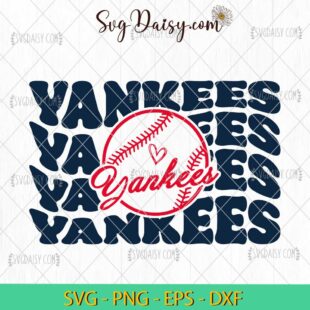 Yankees Baseball SVG, Love Baseball Team SVG, MLB SVG