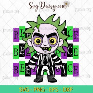 Chibi Beetlejuice SVG, Horror Movie SVG, Beetlejuice Halloween SVG