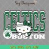 Cute Hello Kitty Boston Celtics SVG, Hello Kitty Basketball SVG, Boston Celtics SVG